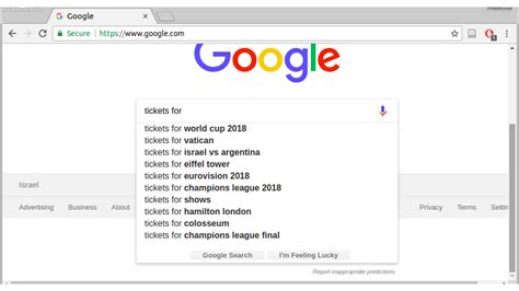 google search another country